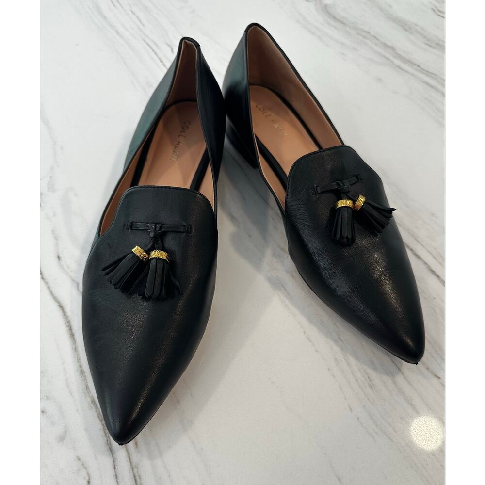 Cole Haan Vanya Tassel Flats w/ Branded Tassel Hardware Sz Women's 11B